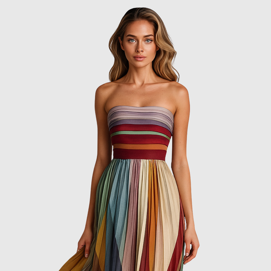 ISOLA | CHIC LONG DRESS WITH ELEGANT DETAILS