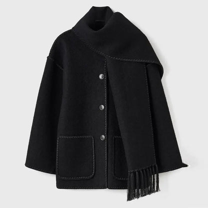 ZYRA | FRINGED SCARF JACKET